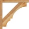 Ekena Millwork Balboa Block Rough Sawn Bracket w/ Offset Brace, Western Red Cedar, 4"W x 26"D x 26"H BKT0402X26X26BOA05RWR - alternate 3